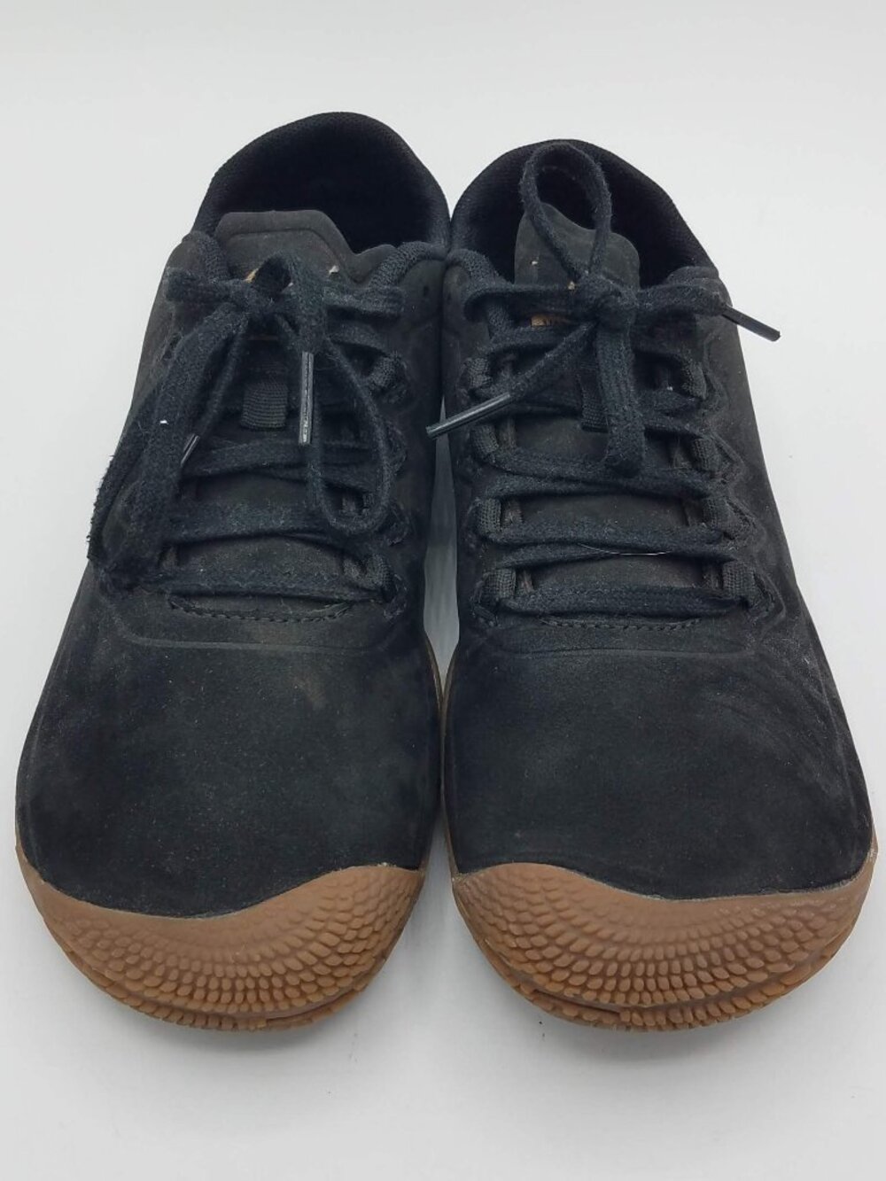 Merrell Vapor Glove 3 Shoes Womens 7.5 Black Gum Vibram Barefoot Running J32936